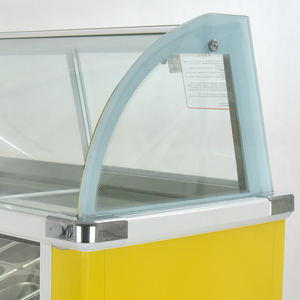 Congélation rapide <span class=keywords><strong>de</strong></span> 20 plats en <span class=keywords><strong>verre</strong></span> coulissant, 12 plaques, italie, réfrigérateur vitrine <span class=keywords><strong>de</strong></span> glace dure, réfrigérateur/affichage refroidisseur/congélateur gel ato - Product Image 3