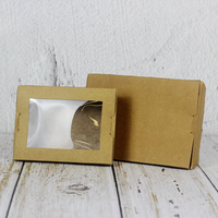 Emballage en papier Bucatini imprimé durable pour pâtes et nodules prêts à sécher, boîte inférieure à verrouillage automatique avec fenêtre découpée