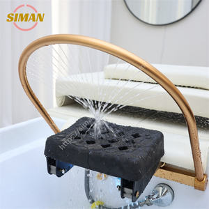 Siman – Dernier modèle de lit de lavage de luxe blanc avec vapeur et douche thérapeutique, lumière LED sept couleurs pour instituts de beauté et salons de coiffure - Product Image 6