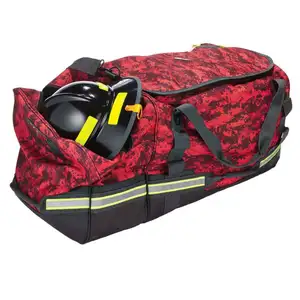 Heavy Duty Premium Ripstop Firefighter Gear FiremanTactical Bag With Helmet Compartment