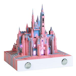 ของขวัญสร้างสรรค์เชื่อมโยงวัฒนธรรมข้ามพรมแดน ปฏิทินแกะสลักกระดาษปราสาทในฝัน ของเล่นสร้างสรรค์ทันสมัย ตุ๊กตาประดับตกแต่ง 3 มิติ - Product Image 6