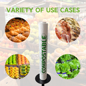 Compostable PLA/Tinh bột ngô phân hủy sinh học sản xuất/mua sắm túi trên cuộn compostable sinh thái thân thiện sản xuất túi cho siêu thị - Product Image 3