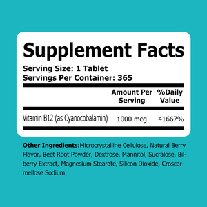 Factory Wholesale Vitamin B12 Tablets with Vitamin B12 Natural Herbal Dietary <b>Supplements</b> Tablets Take Control of <b>Your</b> Health - Product Image 2