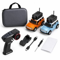Kit Mobil RC Kamera WiFi Skala 1:64 4WD 2.4G Mini SUV Siap Pakai Kendaraan Remote Control Indoor-Outdoor dengan Kotak Penyimpanan