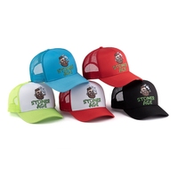 Cappello da camionista con berretto da baseball con retro in rete divertente con logo stampato a 5 pannelli all'ingrosso per uomo