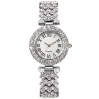 Montre de luxe pour femme, best-seller transfrontalier, avec boîtier à quartz incrusté, date automatique, collier cœur, bracelet et boucles d'oreilles, bijoux