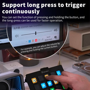 Bàn phím Ai Keyboard, sản xuất trực tiếp tại nhà máy, bàn phím tùy chỉnh, dock kết nối với màn hình <span class=keywords><strong>LCD</strong></span> 15 phím, phím tắt lập trình được, bộ điều khiển trực tiếp cho hệ điều hành - Product Image 3