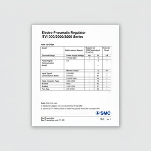 SMC Pneumatics ITV2030-313N2 Régulateur électro-pneumatique Équipement électrique - Product Image 1