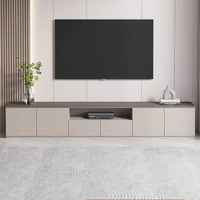Ensemble de meubles de salon modernes, meuble TV, meuble TV, armoire de rangement latéral en bois, table basse