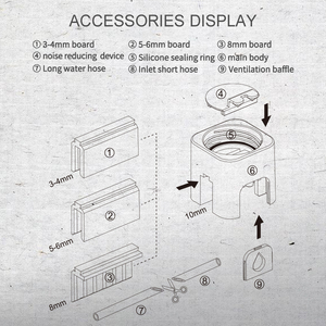 Système de remplissage automatique d'eau pour aquarium, carré, en plastique, écologique, vente en gros d'usine OEM - Product Image 4