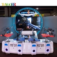 Machine de jeu d'arcade 85 AR Sniper 4, simulateur de tir interactif AR pour 4 joueurs, équipement d'arcade vidéo dynamique VR