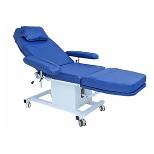 Fauteuil de donneur de sang réglable, fauteuil de prélèvement sanguin, lit médical pour donneur avec accoudoirs, équipement de banque de sang inclinable hydrauliquement - Product Image 1