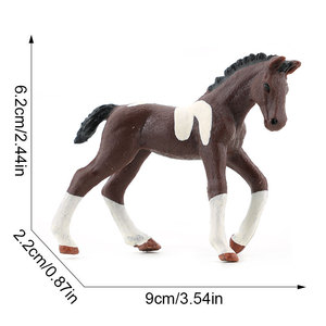 Los más vendidos: Modelos de animales simulados de PVC de la serie de caballos, incluyendo Caballo Florido, Caballo Quimette, <span class=keywords><strong>Potro</strong></span> Árabe y Caballo Trekna, juguetes. - Product Image 6