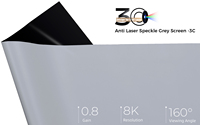 Écran motorisé SCREEN PRO pour projecteur laser RGB, home cinéma, 3C anti-rayures laser, 16:9, portable, en alliage d'aluminium