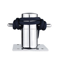 Boulier d'amarrage simple en acier inoxydable 316 moulé, résistant à l'eau salée, pour pont de voilier, avec base carrée