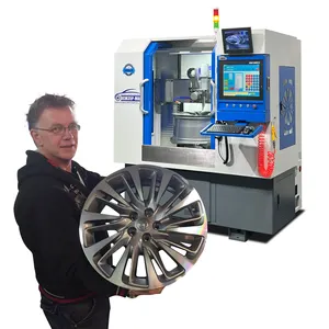 Alloy Wheel Lathe Machine Smart Alloy Wheel Rim Diamond Cut Wheel Machine Mobile Wheel Lathe DCM35P-MAX