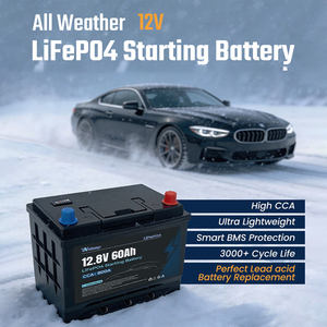 800CCA LiFePO4 배터리 12V 60Ah 저자율방전 스타터 배터리 (장시간 보관 가능, 자동차 시동 배터리) - Product Image 3