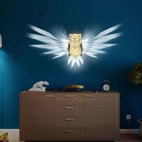 Applique murale moderne hibou aigle oiseau forme projecteur atmosphère applique lumières 3d impression corps décor à la maison Animal interrupteur Lustre