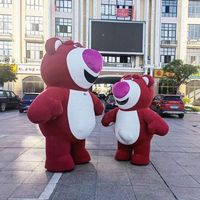 Costume de mascotte gonflable en peluche Xincheng, personnage de dessin animé populaire, ours, pour publicité de Noël, adultes, service OEM