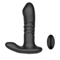 Vibromasseur anal télescopique 100 % étanche à 5 modes, contrôlé par télécommande/application, avec fonction portable, jouet sexuel pour adulte