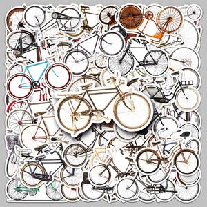 50PCS Fábrica al por mayor de <span class=keywords><strong>pegatinas</strong></span> de bicicleta vintage decorativas nostálgicas y retro baratas <span class=keywords><strong>para</strong></span> refrigeradores y cuadernos - Product Image 1