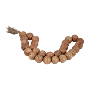 Ghirlanda di perline in legno con nappe decorative per l'arredamento della casa e dettagli per la decorazione di bagni, uffici e soggiorni - Product Image 3