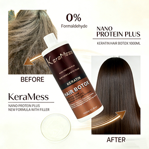 KeraMess Ultimate Brazilian Smoothing Therapy Formaldehyde Free Nano <strong>Keratin</strong> Salon <strong>Hair</strong> Straightening &amp; Deep Repair <strong>Treatment</strong> - Product Image 2