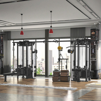 Equipo de Gimnasio Comercial Multiestación de 8 Estaciones, Equipo de Gimnasio Multifuncional para el Hogar