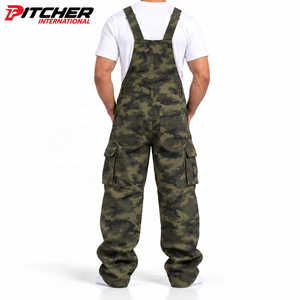 Salopettes utilitaires personnalisées en denim rigide avec passant pour marteau, vêtements de travail en denim pour marques de vêtements pour hommes, approvisionnement direct usine - Product Image 3
