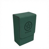 Boîte de rangement pour cartes MIO de haute qualité avec logo personnalisé, fenêtre, en PU durable, avec bouton, pour Magic, YuGiOh, porte-chéquier, 3 x 30 mm