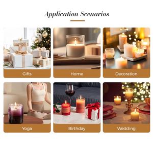 CWM Pretty Glass Storage Bottle with Cork Lid for Wedding Decoration Glass Match Bottle for <b>Scented</b> <b>Candle</b> - Product Image 6