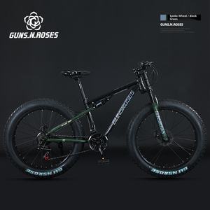 Bicicleta de Nieve con Frenos de Disco, Llantas Grandes de Acero, Velocidad Variable, <span class=keywords><strong>Doble</strong></span> Amortiguación, Ancha y Gruesa, Todoterreno, para Adultos, Hombres y Mujeres, con Llantas Gruesas - Product Image 5