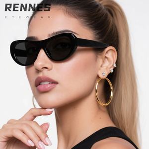 RTS Trendy Full Rim Cat Eye Lunettes de soleil pour femmes hommes UV400 Optical PC Black Shades Cute Sexy Unisex Fashion Eyewear - Product Image 1