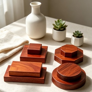 Supporti Espositivi in <span class=keywords><strong>Legno</strong></span> Massiccio, Piedistalli Quadrati, Rotondi, Ottagonali Multistrato <span class=keywords><strong>per</strong></span> Esposizione di Artigianato, Gioielli e Statuette - Product Image 6