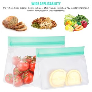 High quality peva kitchen food storage reusable bags