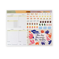Bloc de notas Impresión personalizada Rasgar Bloc de notas Lista de compras Planificador semanal Bloc de notas Planificador de comidas