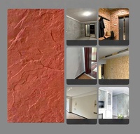 Pierre d'ardoise en porcelaine souple Grotte culturelle Panneau de placage de quartz Section mince Peau de pierre tendre flexible pour revêtement mural