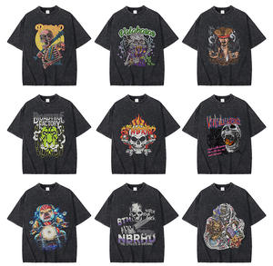 T-shirts pour hommes en coton lourd 230g, durables, décontractés, coupe ample et carrée, style uni, pour commandes en gros - Product Image 6