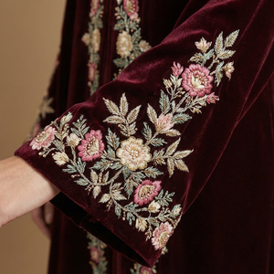 कढ़ाई अबाया वेववेट बाया 2026 हॉट बिक्री दुबई लक्जरी मुस्लिम महिलाओं के लिए मामूली फैशन और प्रार्थना - Product Image 4