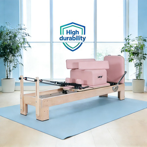 Cama de Pilates Portátil para Entrenamiento de <span class=keywords><strong>Yoga</strong></span>, Máquina de Pilates de Madera Ajustable, Venta Directa de Fábrica - Product Image 6