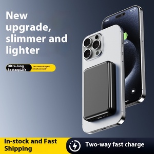 Batterie externe sans fil ultra-mince transparente 15W à charge rapide magnétique, entrée Type-C PD20W, Li-Polymère 10000 mAh - Product Image 3