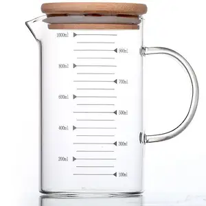 스몰 사이즈 단일 벽 주스 커피 차 유리 컵 내열 유리 측정 컵