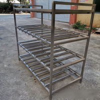 Support de cuisson à 4 niveaux en acier inoxydable avec support pour refroidissement et stockage de gâteaux et pains de boulangerie