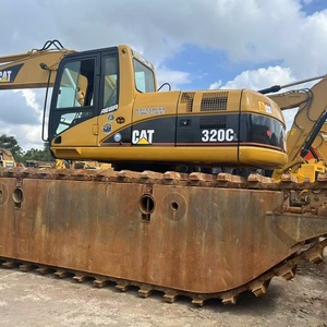 Excavadora Anfibia Caterpillar 320CL Original Fabricada en Japón en Buenas Condiciones, Excavadora para Terrenos Húmedos, Cat 320C en Venta - Product Image 2