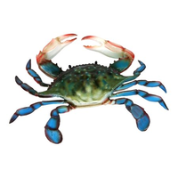Grande statue élégante d'extérieur en résine, sculpture de crabe de homard en fibre de verre