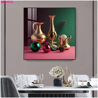 30x30 40x40 50x50 pouces Peinture sur toile moderne faite à la main avec cadre
