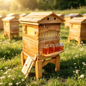 รังผึ้งไหลน้ำผึ้งอัตโนมัติ ชุดรังผึ้ง 7 ชิ้น พร้อมอุปกรณ์เลี้ยงผึ้งสำหรับเก็บน้ำผึ้งได้ง่าย - Product Image 5