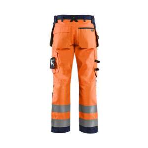 BLAKLADER - 156818115389D104 Pantalones artesanos de alta visibilidad naranja/Azul Marino-EAN 7330509402856 ROPA DE TRABAJO DE LA HI-VIS - Product Image 2