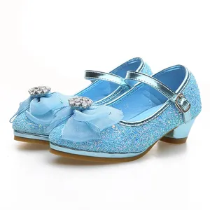 Обувь принцессы на высоком каблуке для девочек; Обувь для выступлений; Прочная обувь