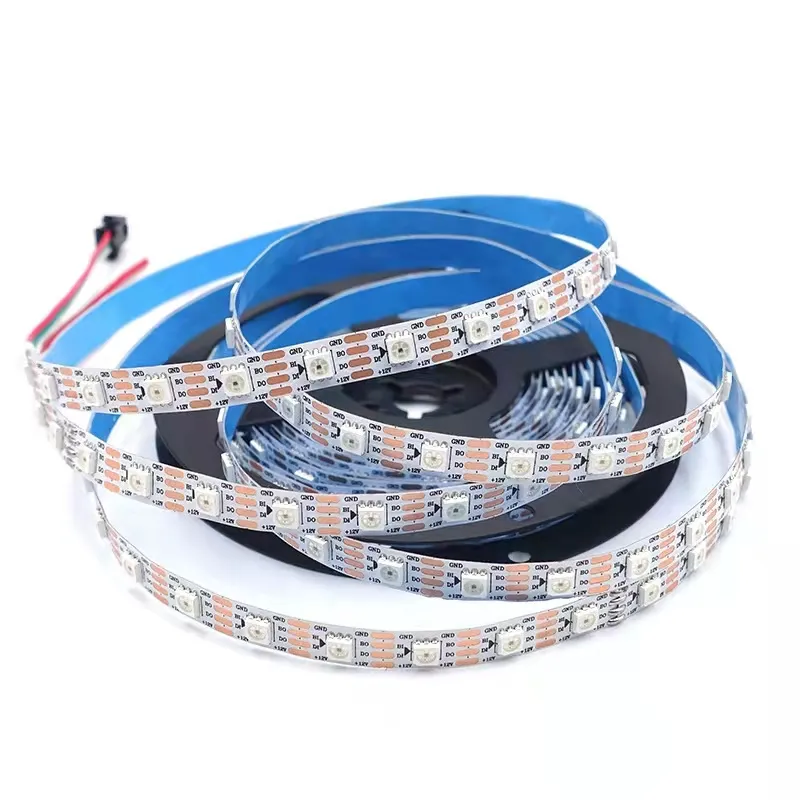 Ip33 Ip67 Rgb 12V Smart Led Strip 5050 Light indirizzabile 60 Leds/m Ws2815 IC